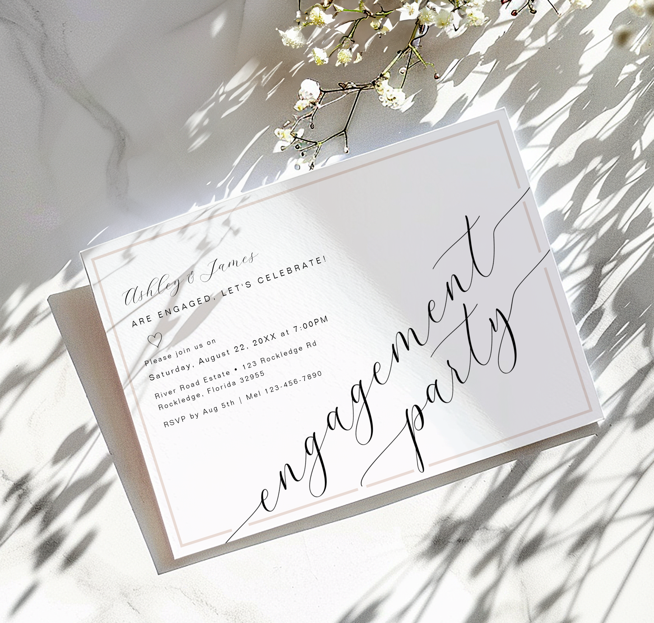 How to Host a Minimalist Engagement Party (Elegant Ideas &amp; Favors)