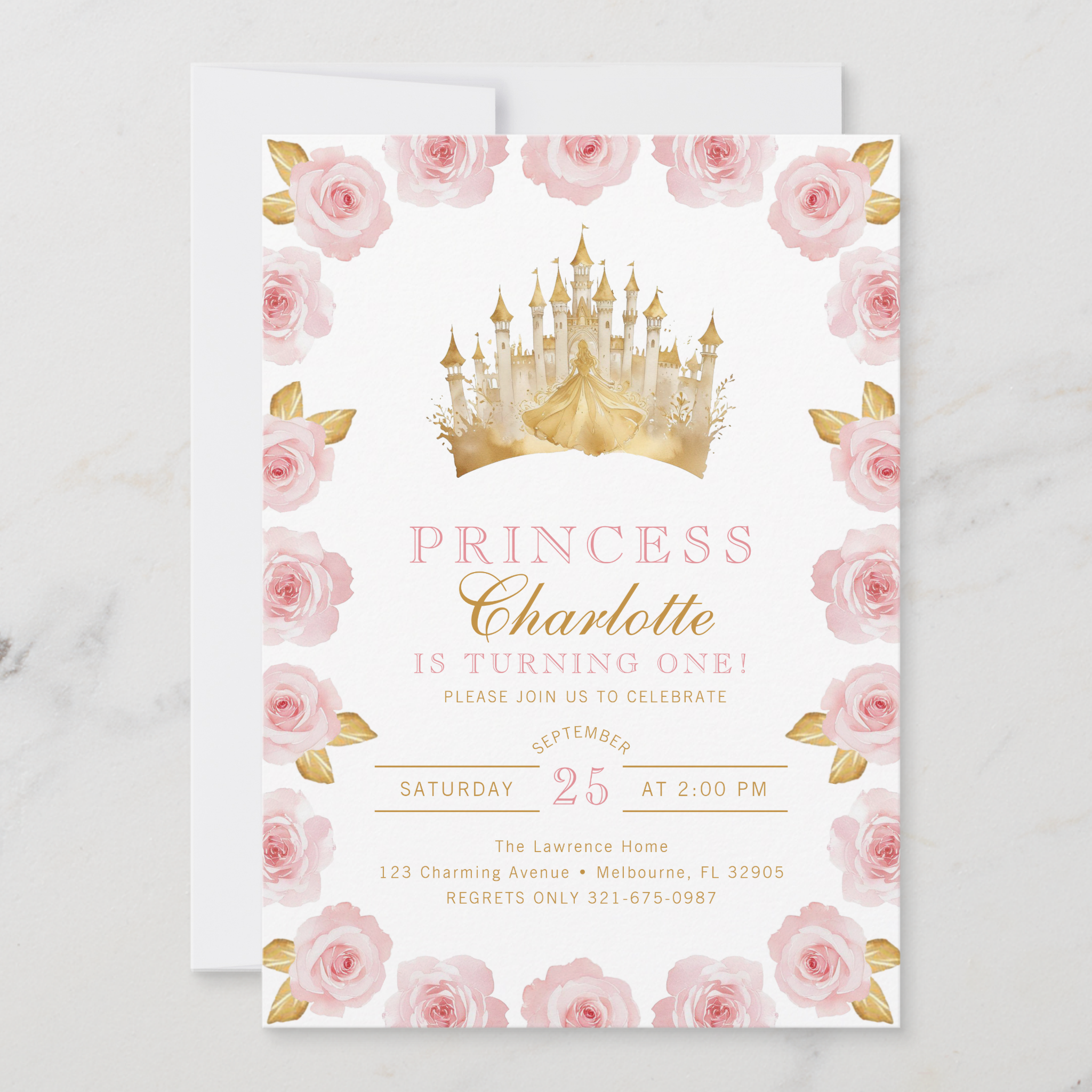 A Pink &amp; Gold Princess Birthday Party Fit for Royalty