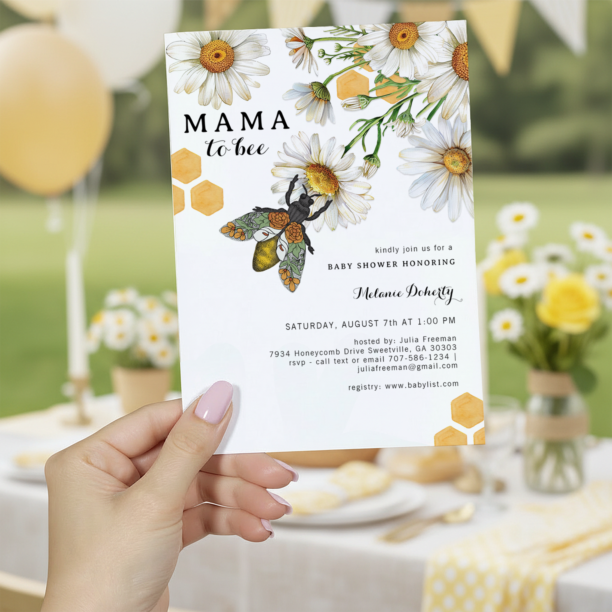 How to Host a Beautiful “Sweet as Can Bee” Baby Shower