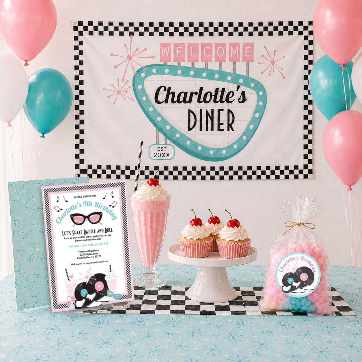 1950s Sock Hop Birthday Party Ideas: Food, Decorations, Games &amp; More