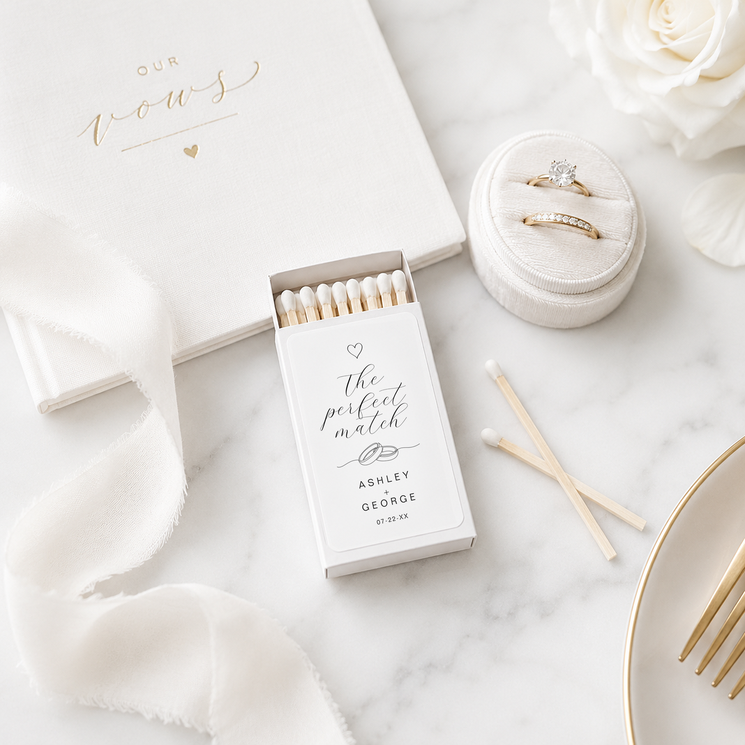 Wedding Matchbox Favors Guests Will Actually Keep