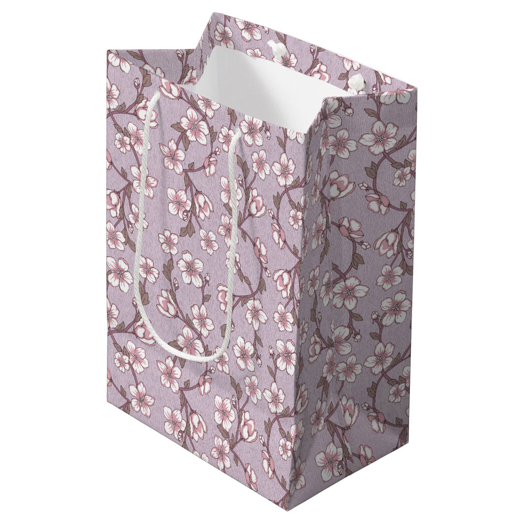 lavender floral gift bag botanical mother’s day gift packaging