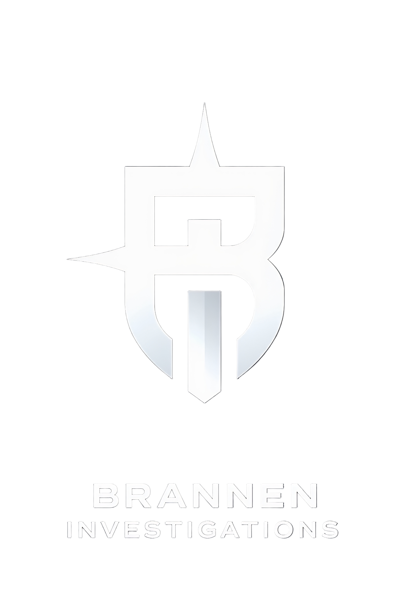 Brannen Investigations logo featuring a stylized ‘B’ and ‘I’ monogram in white