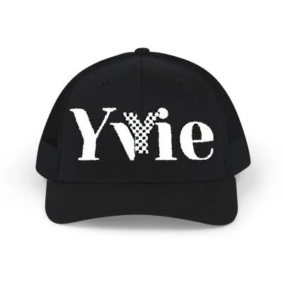 Checkered Y Trucker Hat