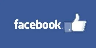 Facebook logo with the word 'facebook' and a thumbs-up icon