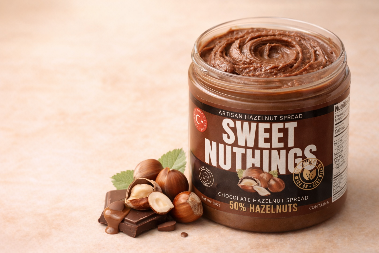 Sweet Nuthings vegan chocolate hazelnut spread