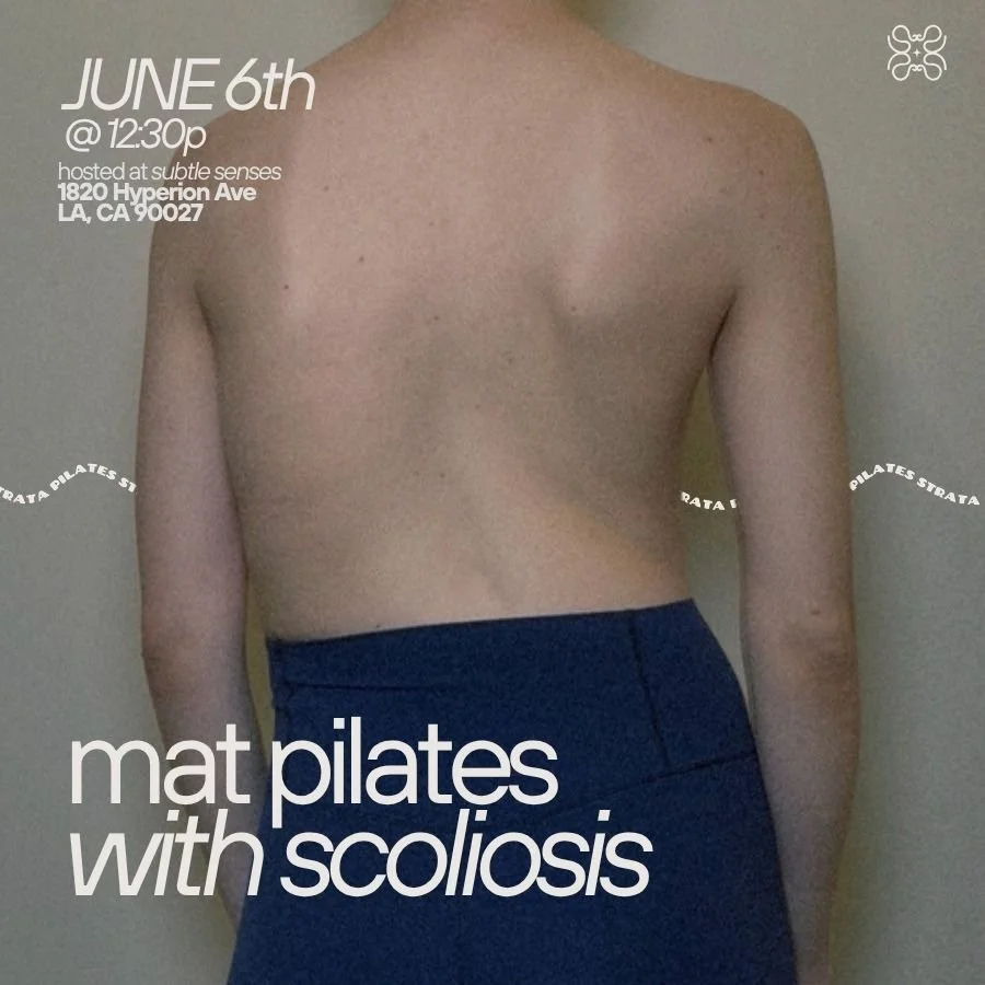 mat pilates with scoliosis group class in los angeles june 6th 2026