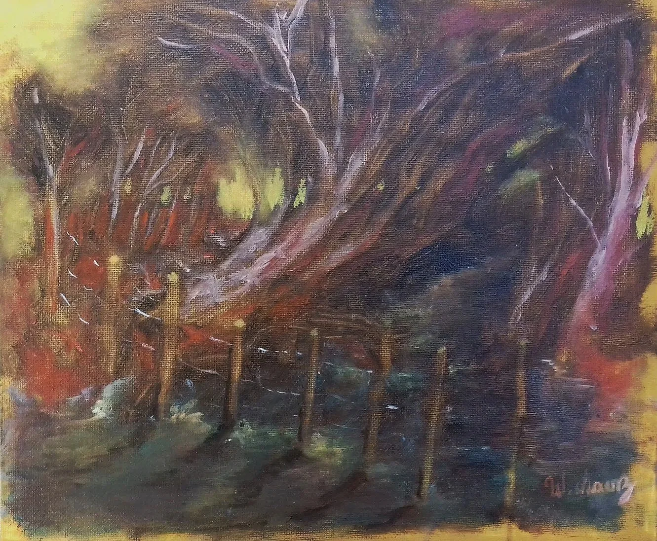 Paisaje, óleo sobre lienzo, 24 x 30 cm - 2018 COLECCION PRIVADA FLORIDA, EE.UU