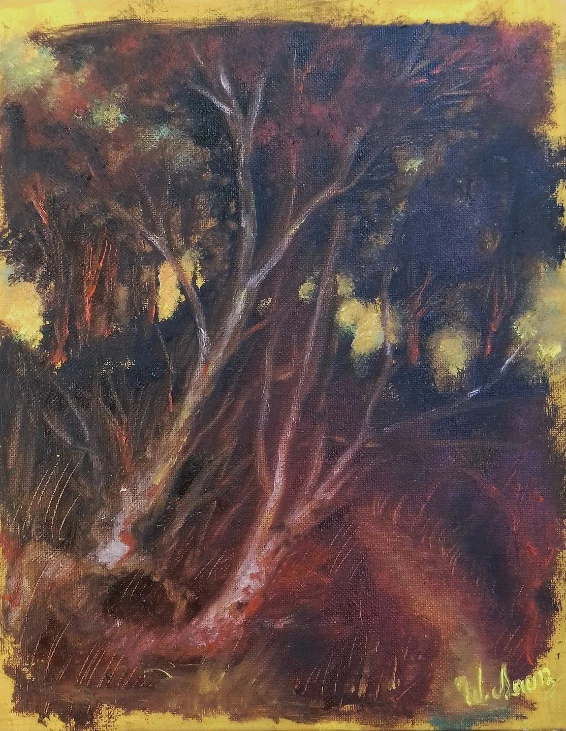 Paisaje, óleo sobre lienzo, 24 x 30 cm - 2018 COLECCION PRIVADA FLORIDA, EE.UU