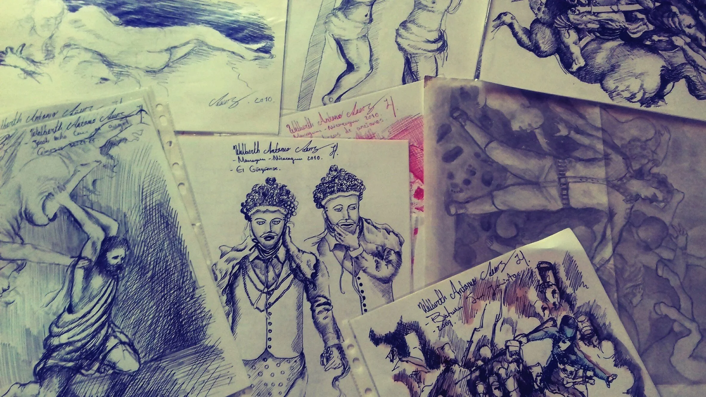 Bocetos varios, archivo