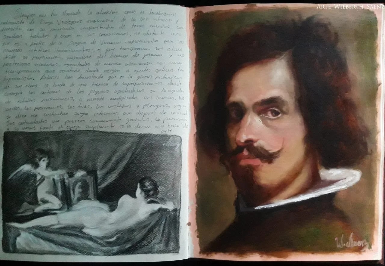 Estudio sobre Velásquez / Carbón - Óleo
