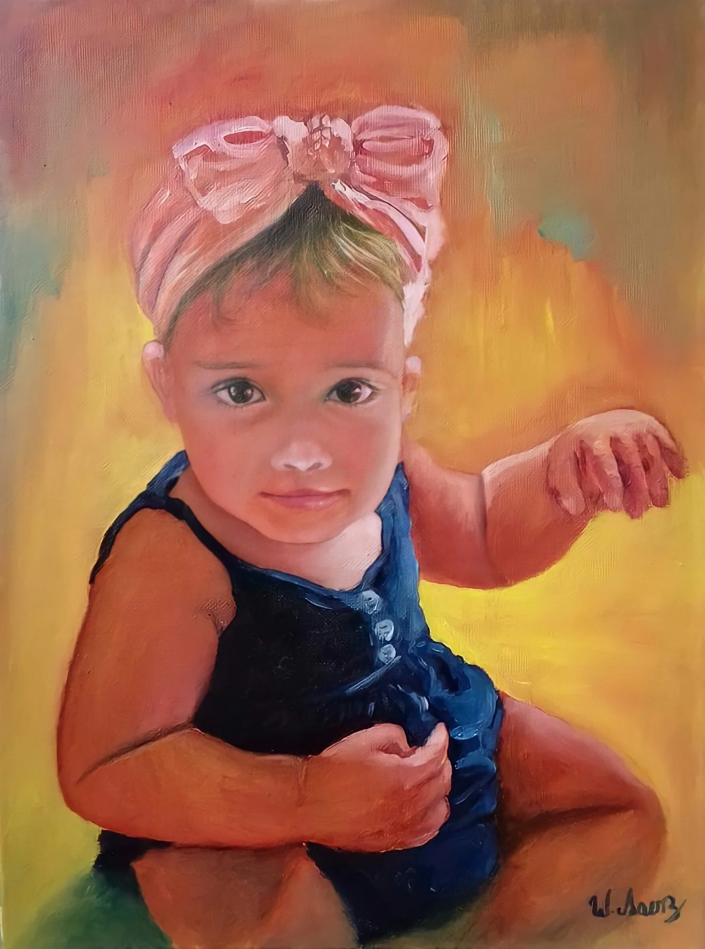 "Isabella", óleo sobre lienzo 30 x 40 cm - 2020 / Colección Privada Nicaragua