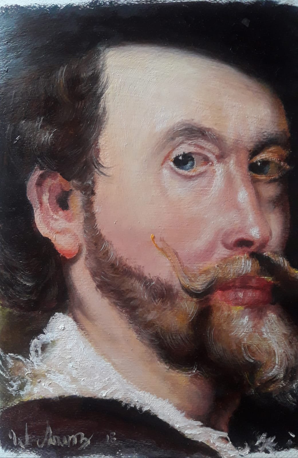 Estudio sobre Rubens al óleo
