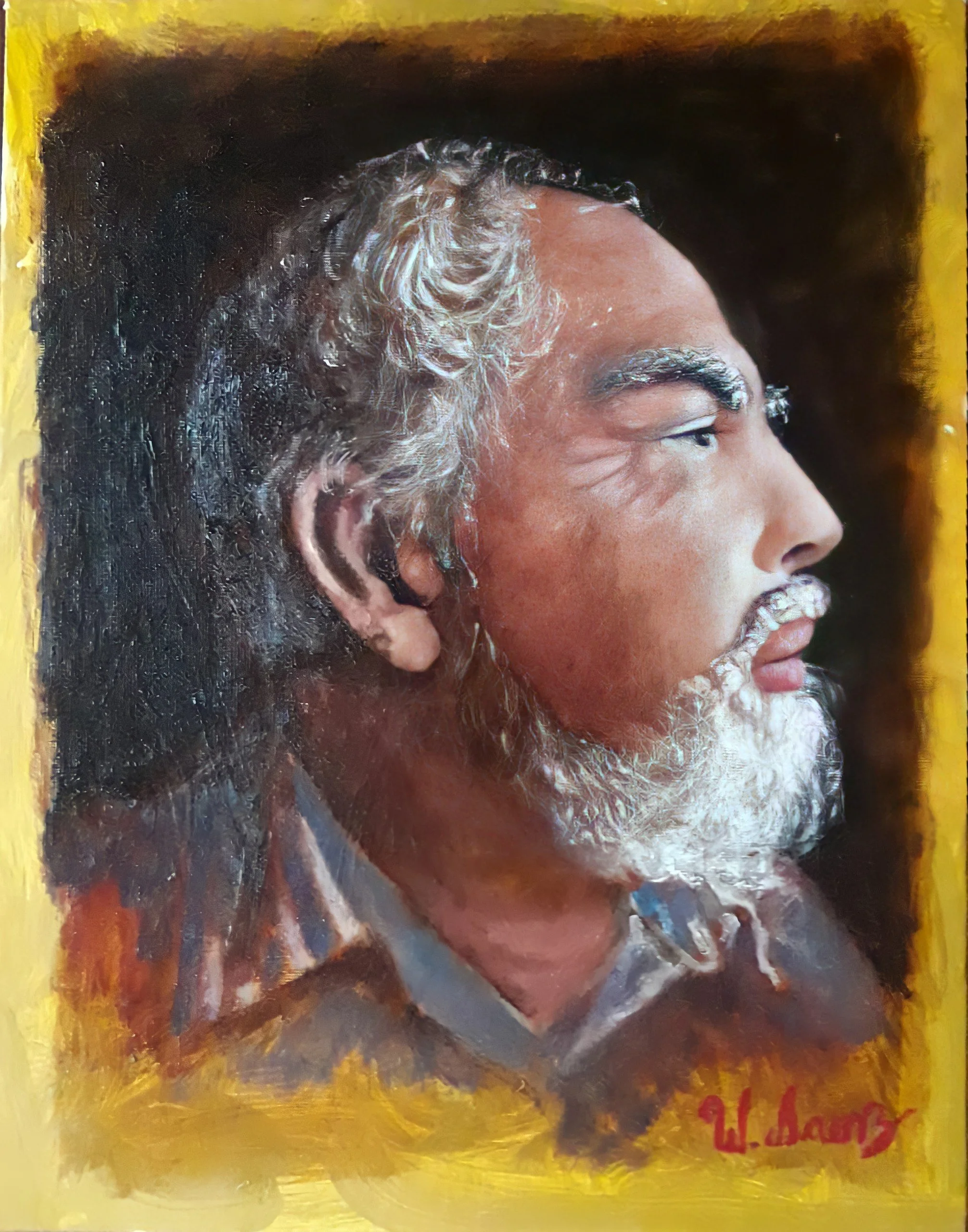 El padre del artista / óleo sobre lienzo 16 X 12 In - 2019