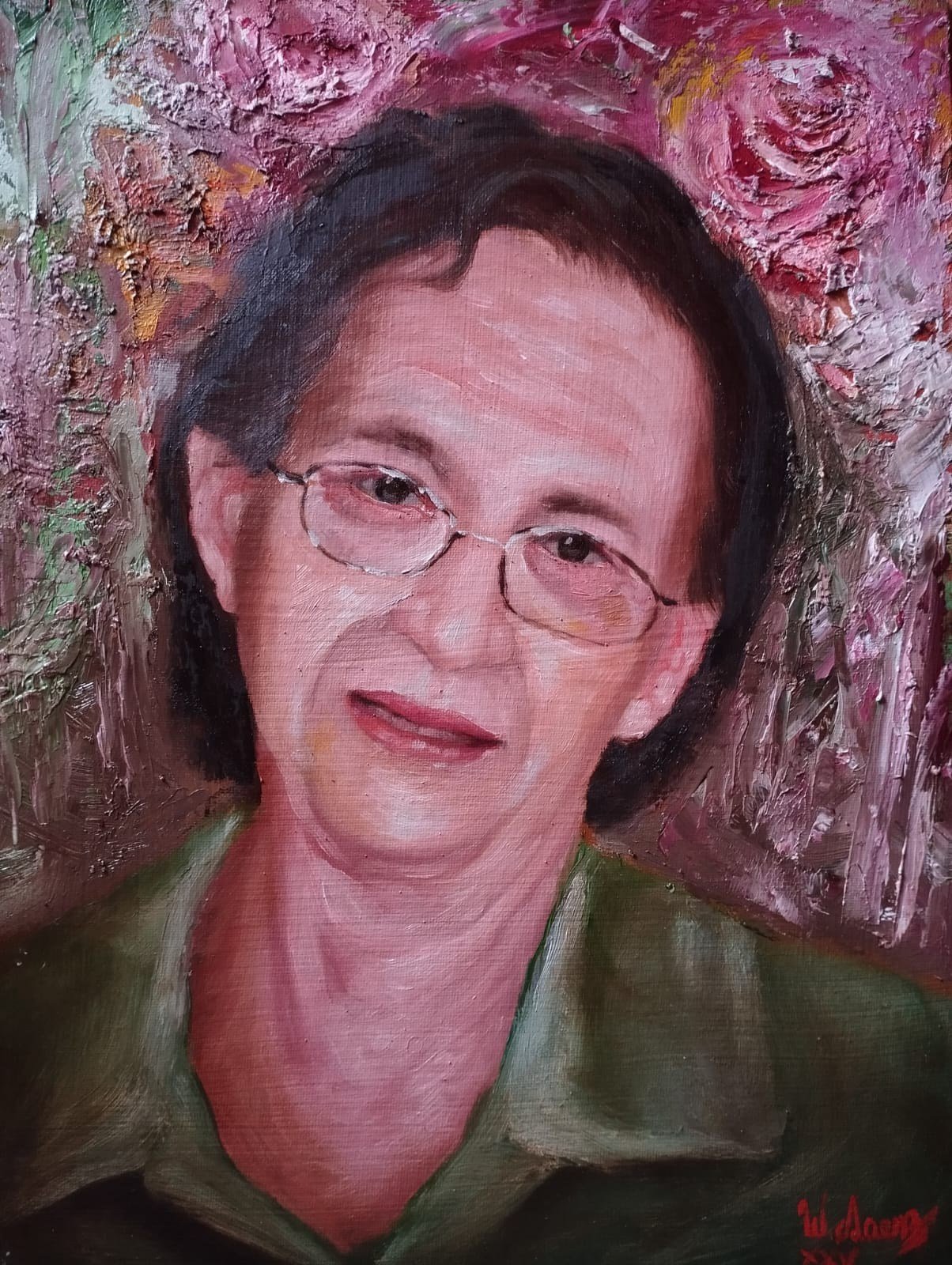 "Doña Ana María", óleo sobre lienzo, 30 x 41 cm - 2025 / Colección del artista