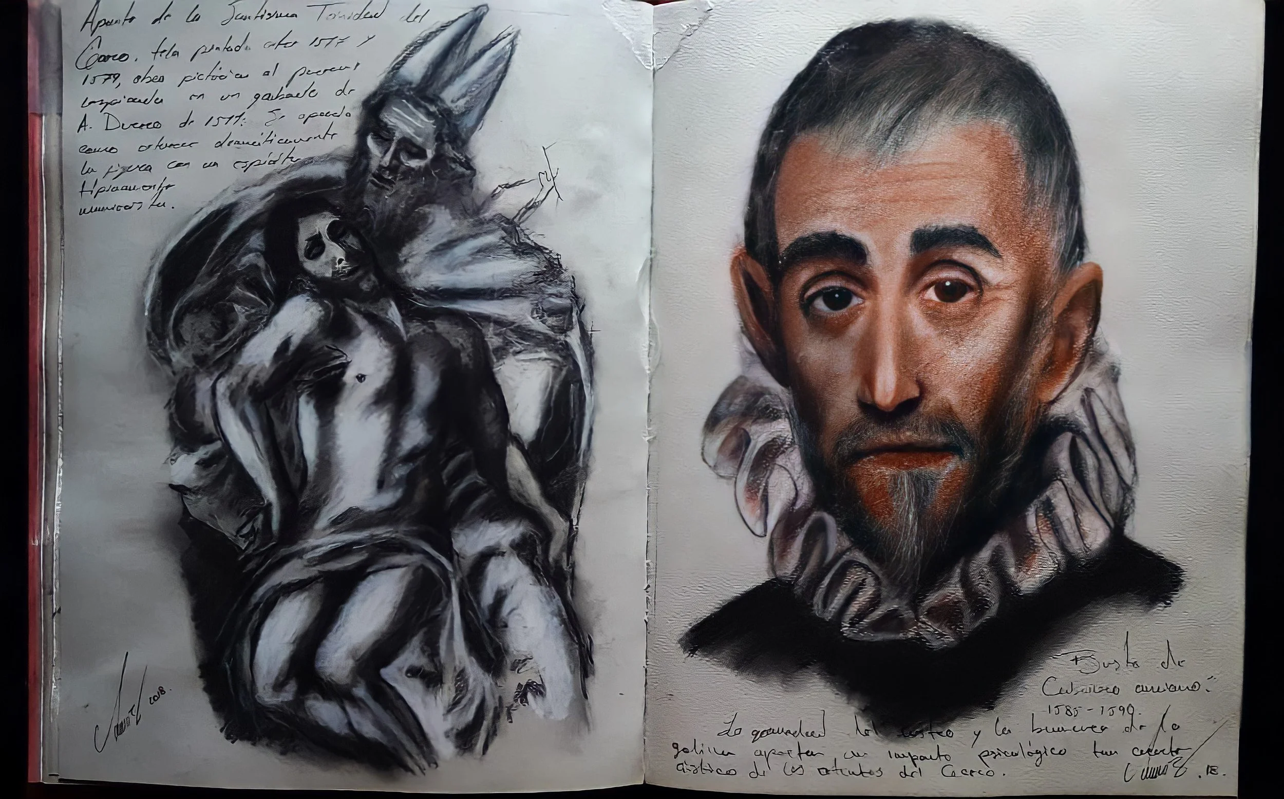Estudios sobre el Greco / Carboncillo y sanguina