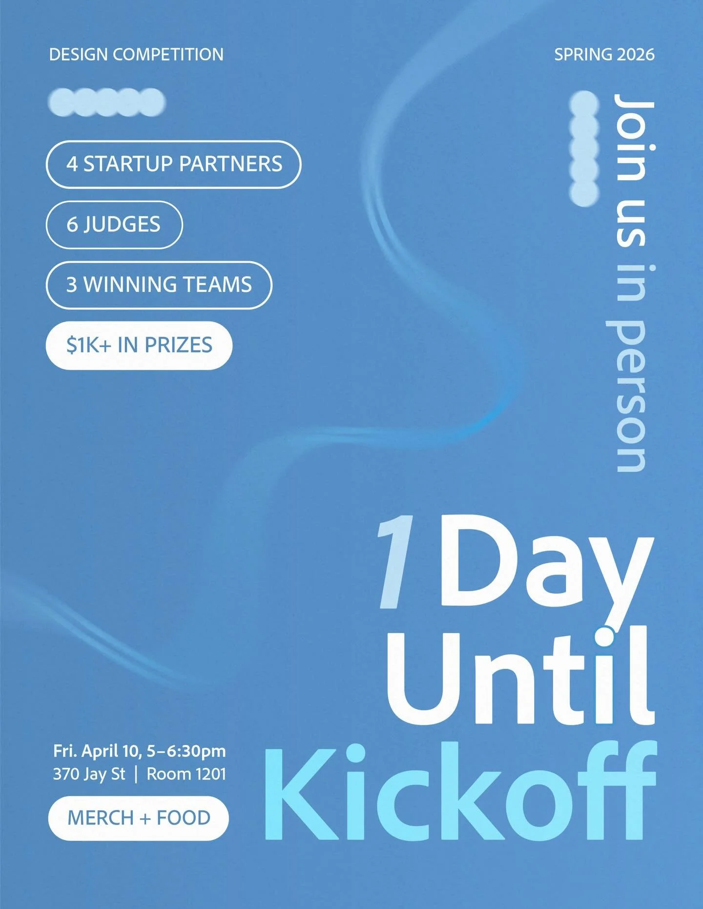 Kickoff is TOMORROW. Get to know the the 4 startups you&rsquo;ll be designing for 😼

We will be streaming the event online, but if you can make it, we highly recommend you attend in person! We&rsquo;ll have free Adobe merch + lots of food 😋😋

🗓️ 