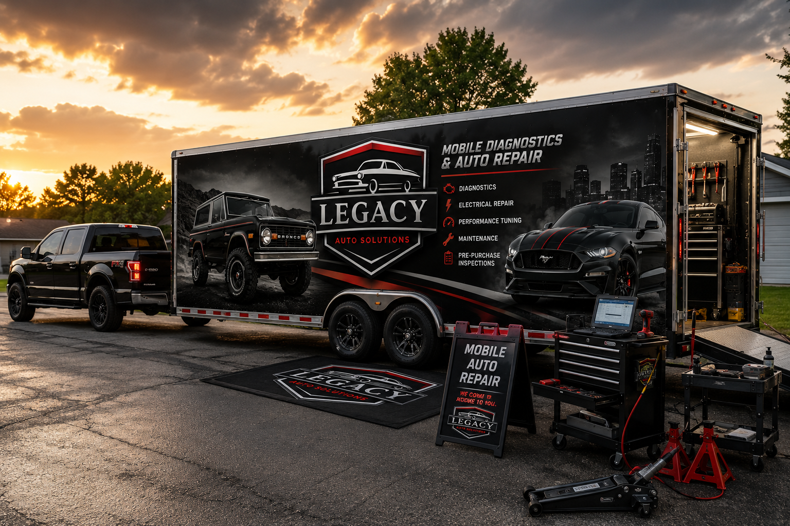 Our fully equipped mobile service setup allows us to bring professional diagnostics, maintenance, and repair services directly to your home, workplace, or fleet location.