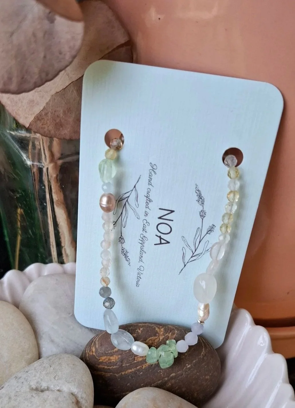 Original Mermaid Bracelet - Aquamarine/Prehnite
