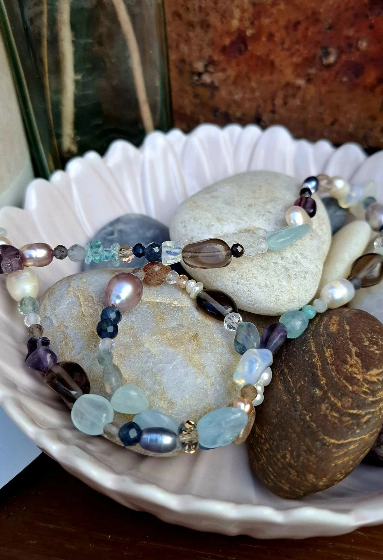 Mermaid Necklace - Smoky Quartz