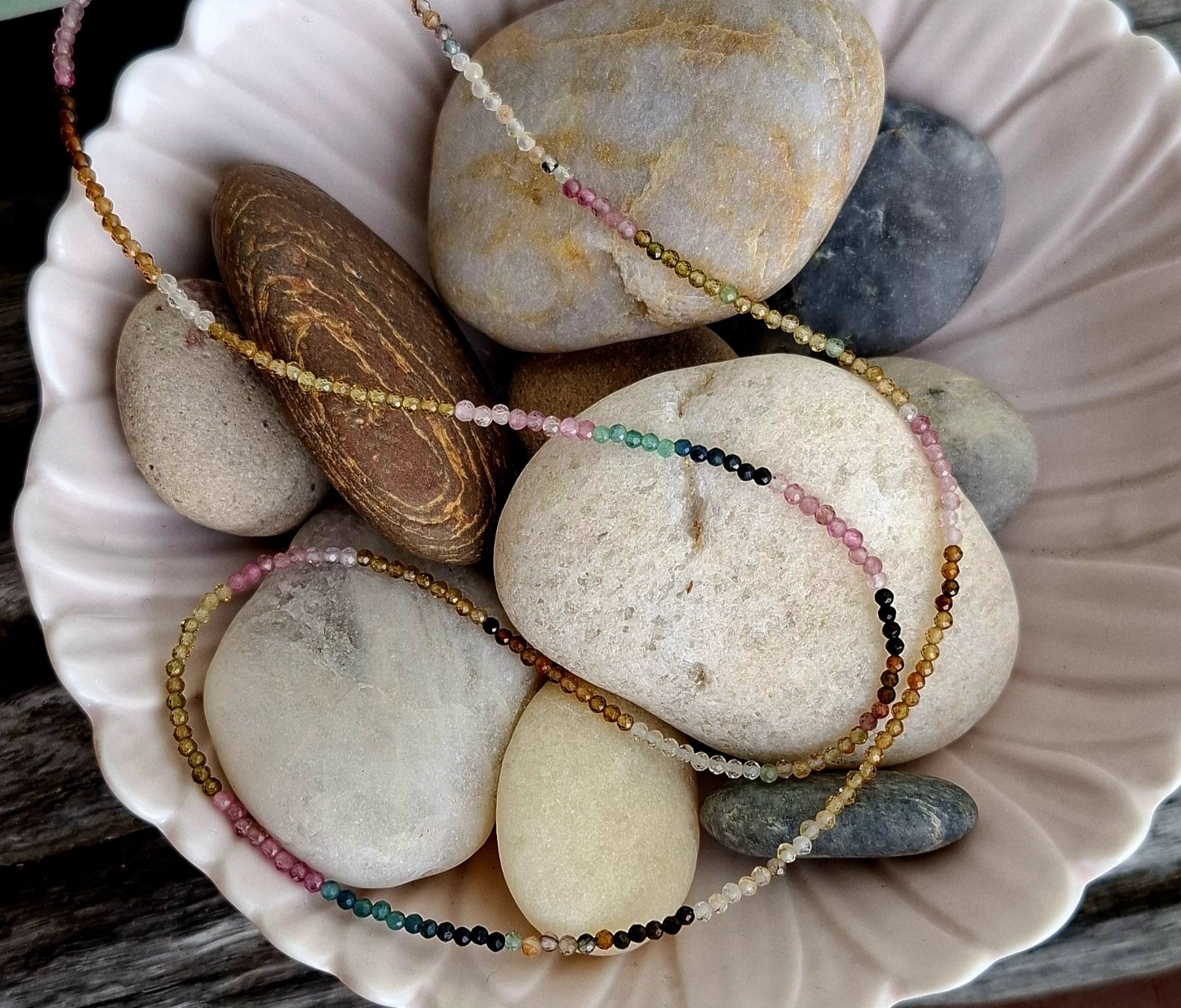 Rainbow Tourmaline Necklace