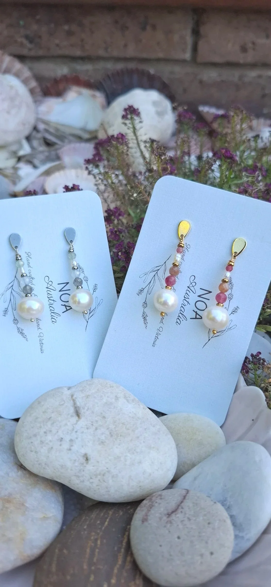 Luna Moon Pearl Earrings