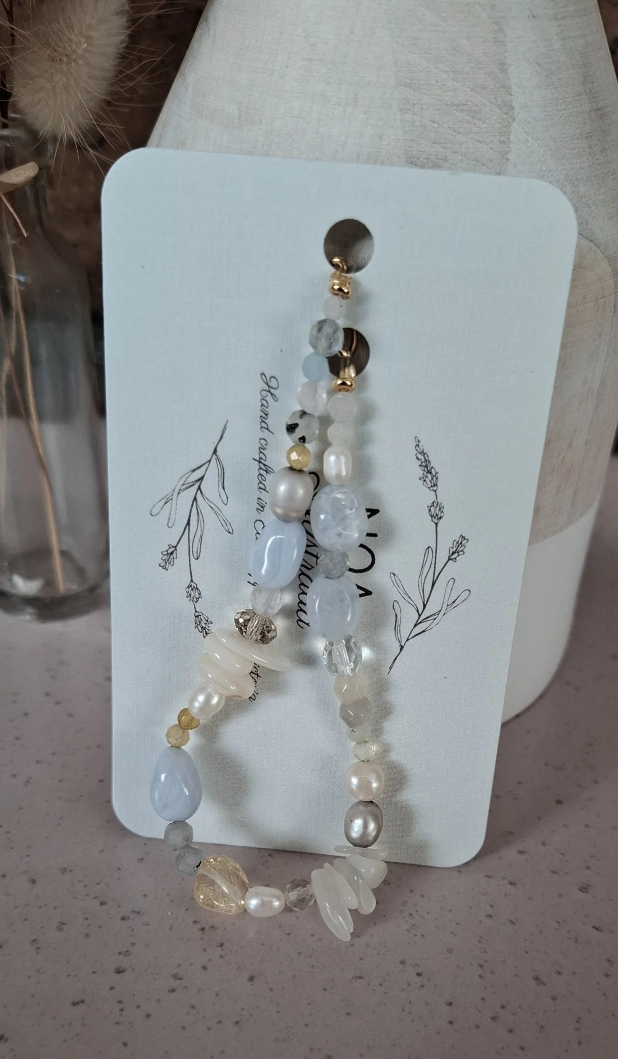 Original Mermaid Bracelet - Blue Lace Agate/Citrine