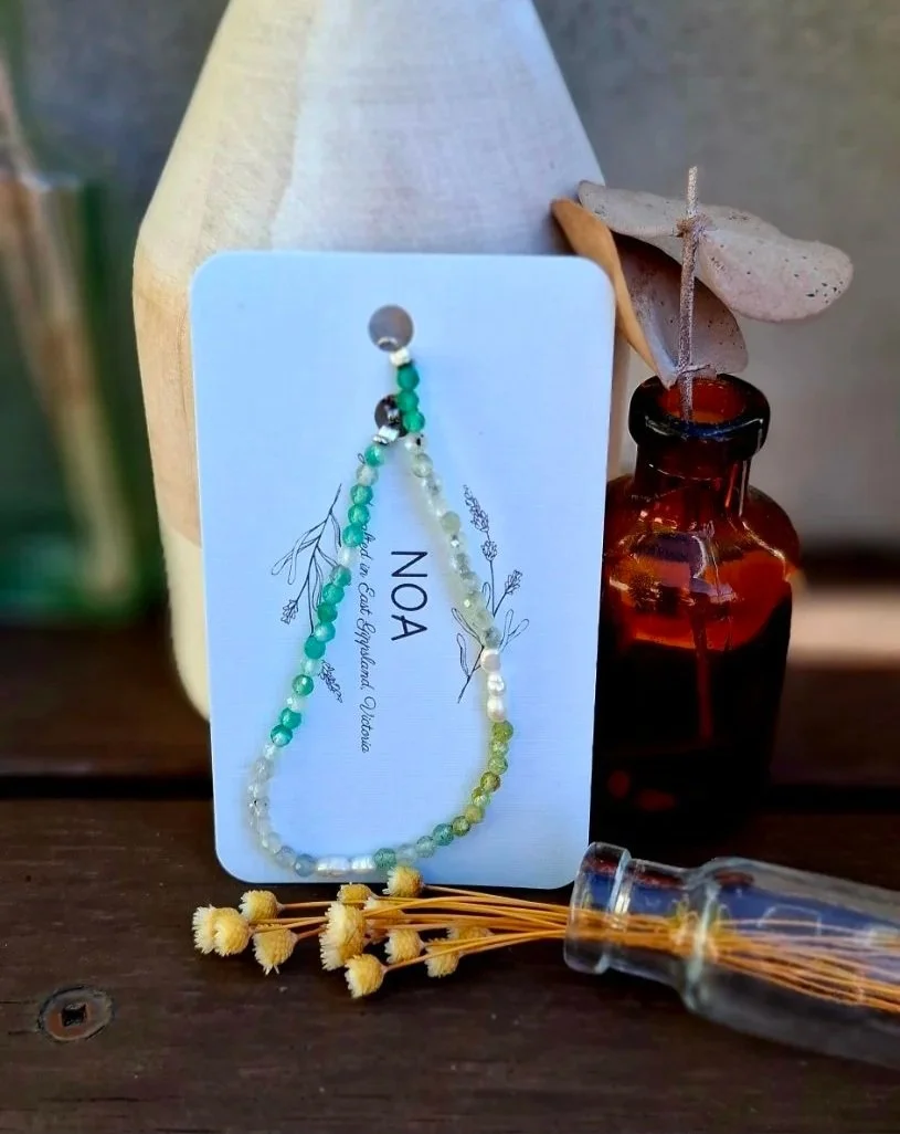 Signature 3mm Bracelet - Peridot/Green Agate