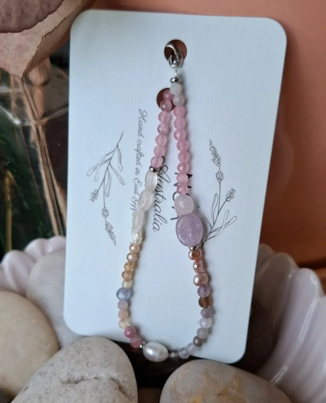 Mermaid Stacker Bracelet - Rhodochrosite