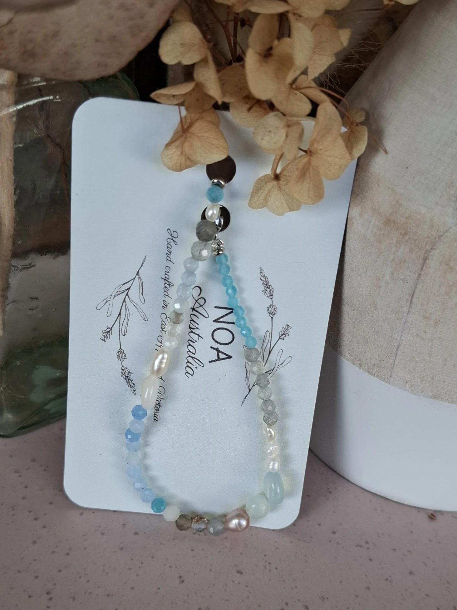 Mermaid Stacker Bracelet - Aquamarine