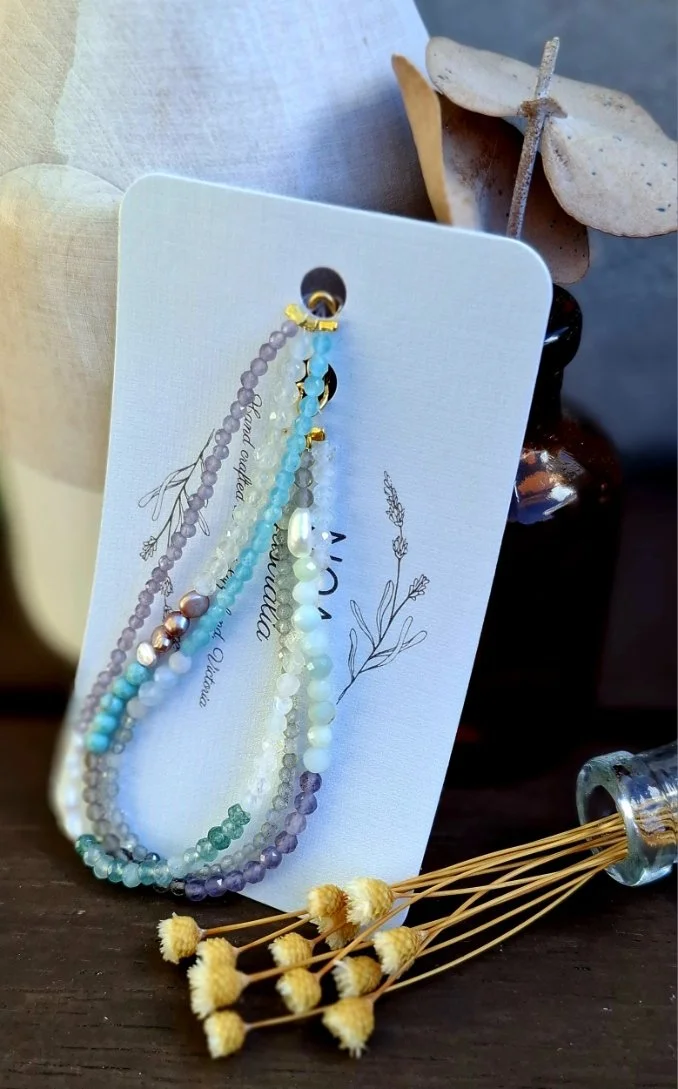 Jacqueline Bracelet - Amethyst/Labradorite