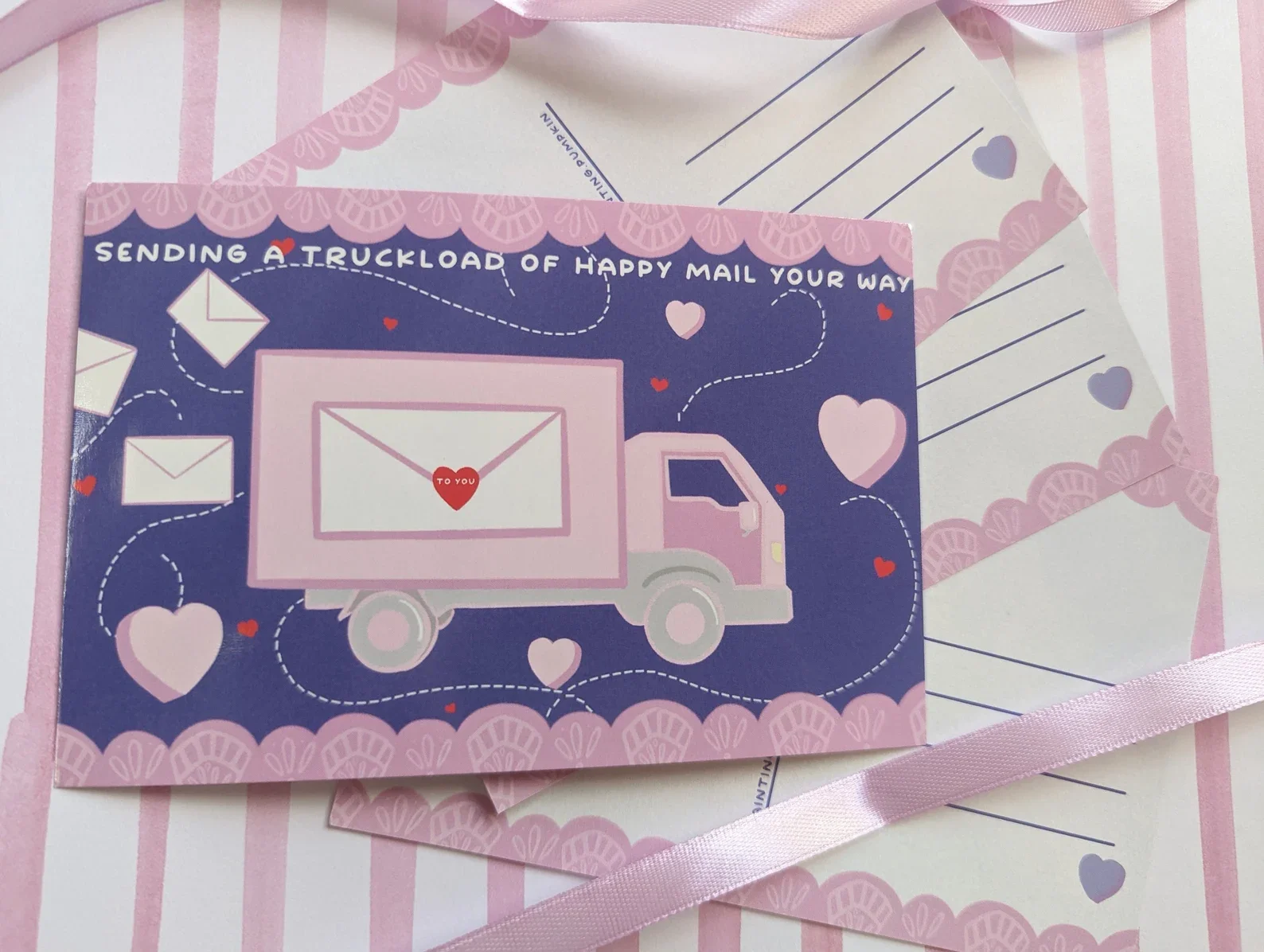 Truckload of Happy Mail Postcard