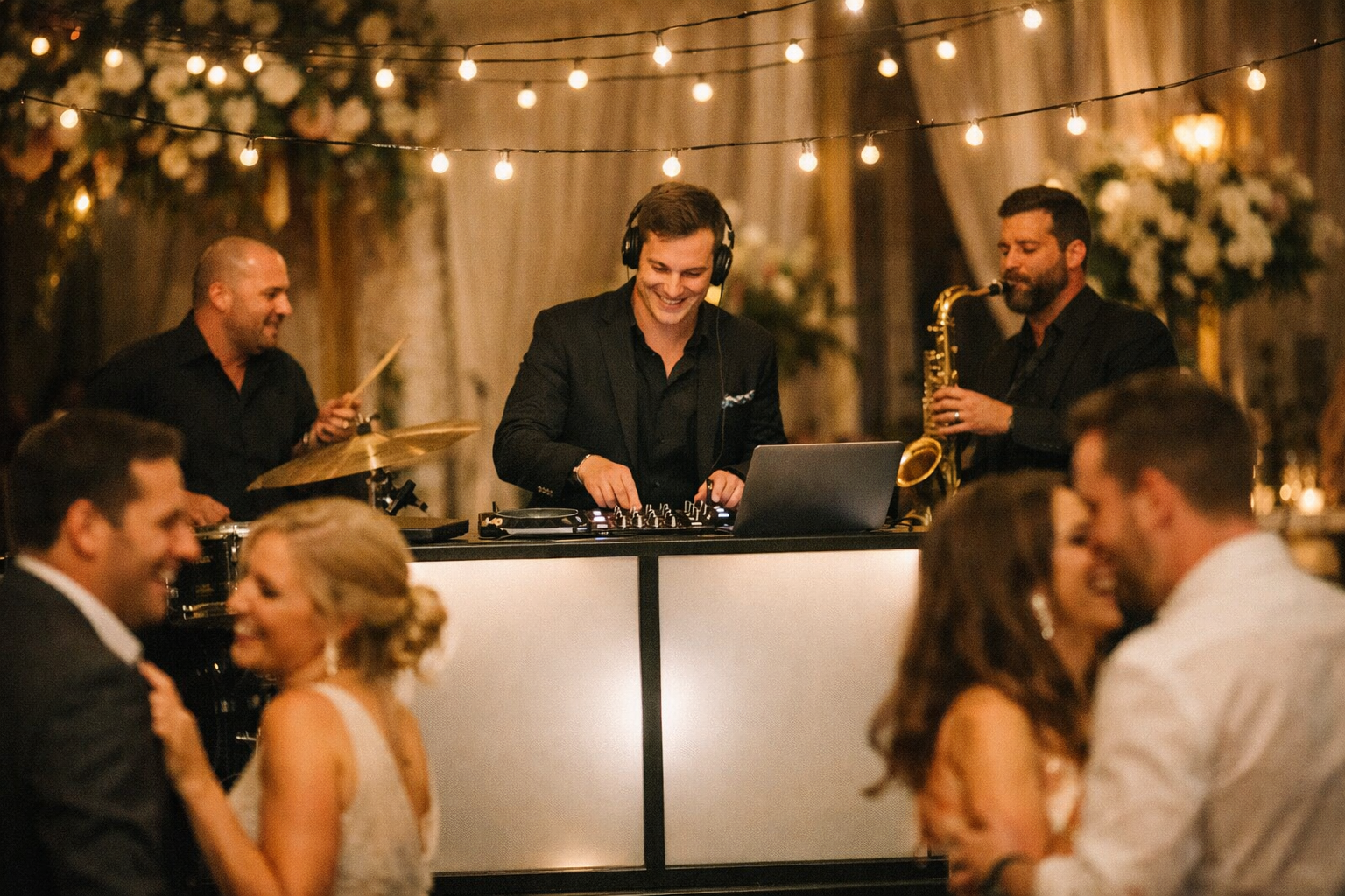 Hybrid DJ with Live Band  ///  DJ Services