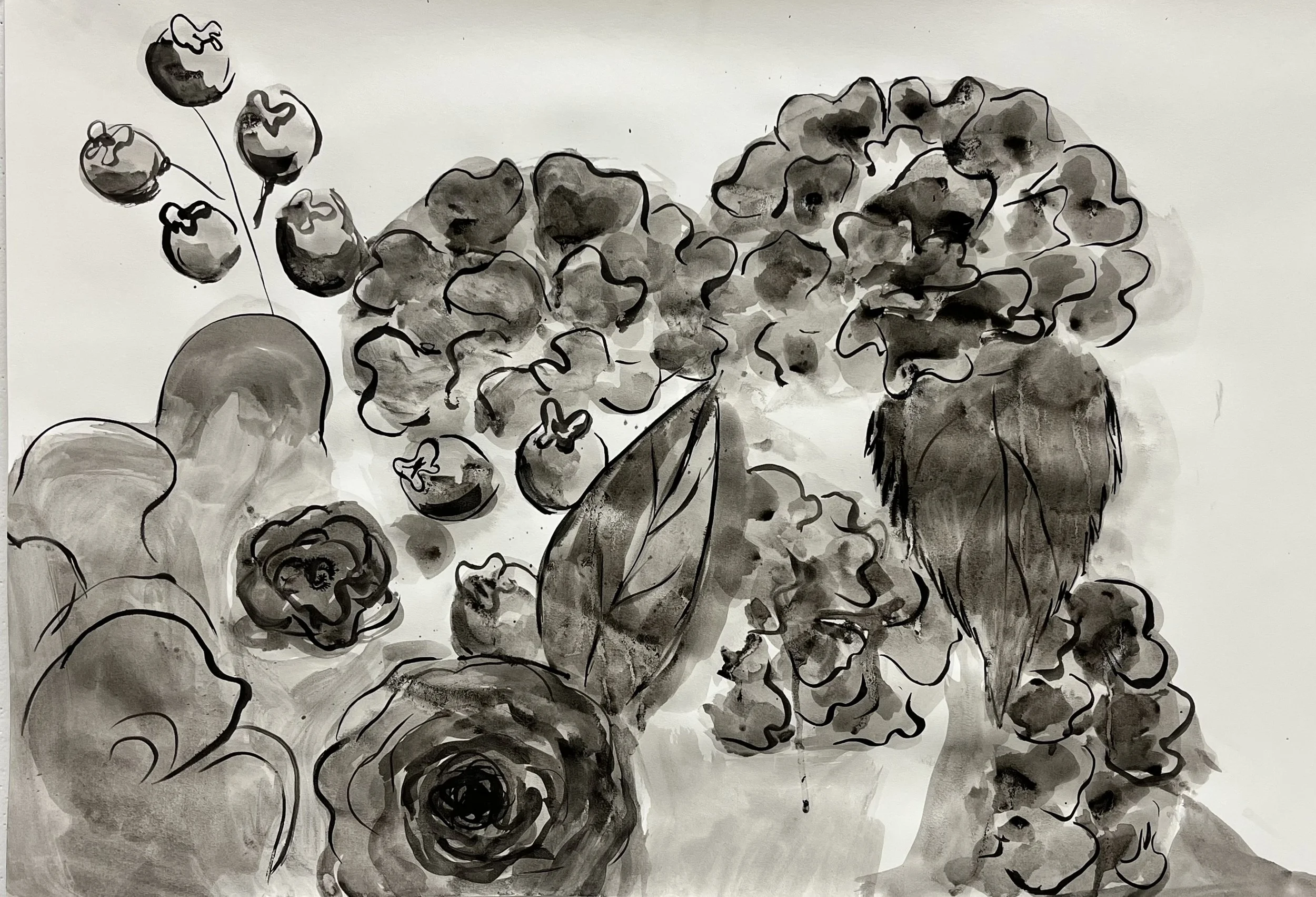 India ink on paper, 2022