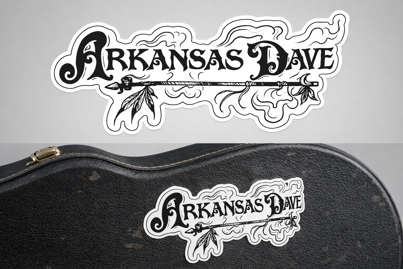 Arkansas Dave - Logo (die cut sticker)