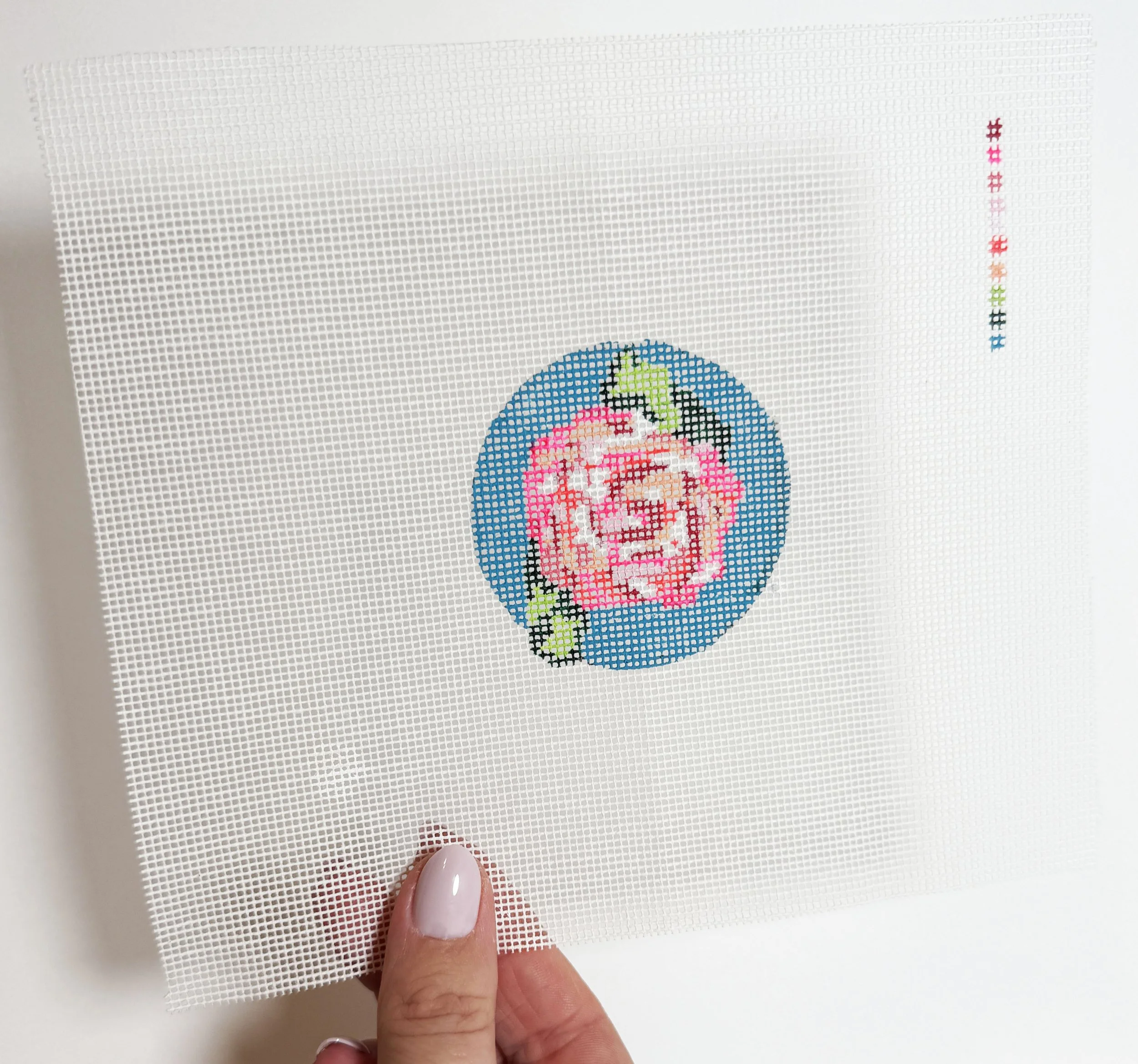 Hand-painted Rose Canvas