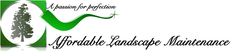 Affordable landscape maintenance logo