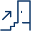 Arrow pointing upward and to the right, connected to a vertical line and a horizontal line.