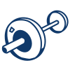 Icon of a pacifier with a ring attached