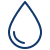 A blue water droplet icon.