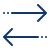 Two blue arrows pointing left and right.