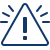 An icon of a yellow warning triangle with an exclamation mark inside.
