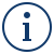 A blue info icon with a lowercase letter 'i' inside a circle.