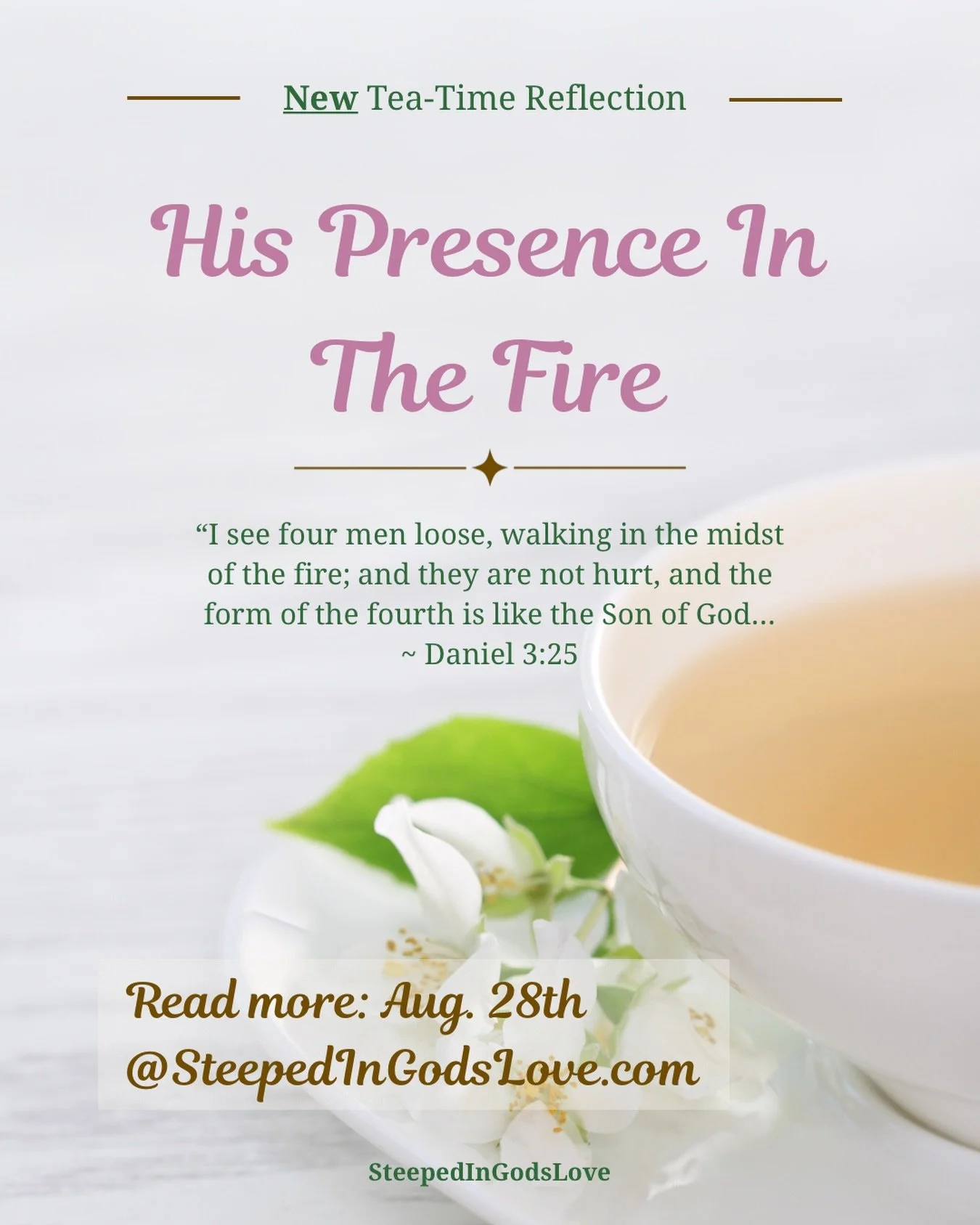 #SteepedInGodsLove #GodIsFaithful #FaithInTrials #TrustGod #WalkingWithJesus