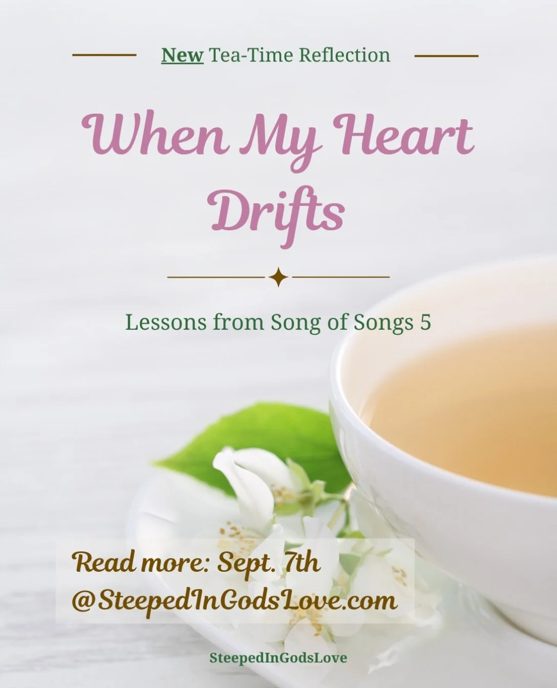 #SteepedInGodsLove
#JesusIsMyAllInAll
#AbideInChrist
#ChristianDevotional
#LingerInHisWord