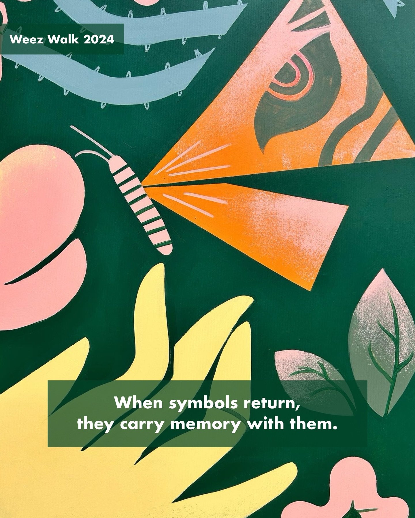 When symbols return, they carry memory with them.

Repetition lets meaning deepen, allowing stories to move across projects, places, and people.

Familiar forms become small anchors of care; a reminder that we&rsquo;ve been here before.

I often use 