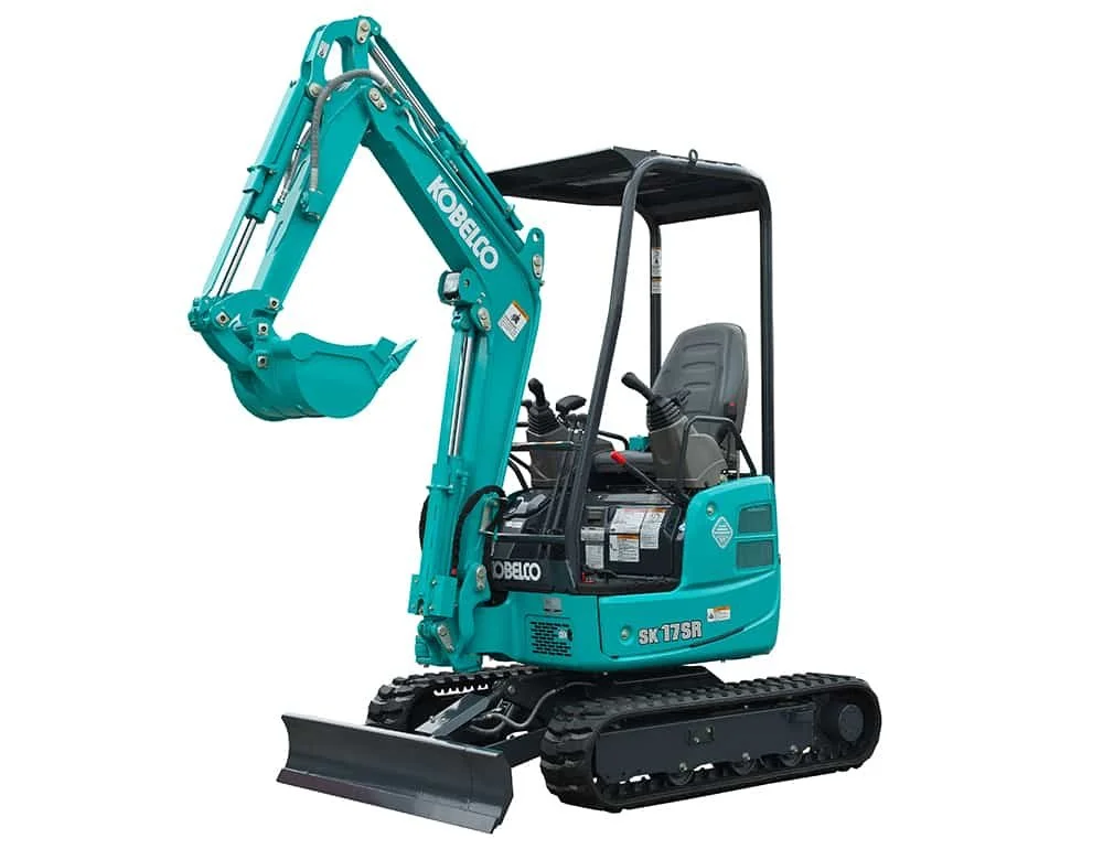 MEB Hire Kobelco mini excavator ready for dry hire Pipers River TAS