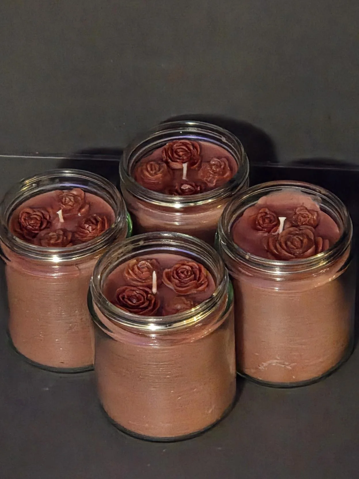 4 - 8oz Silken Rose Candles (Saves $10.00)