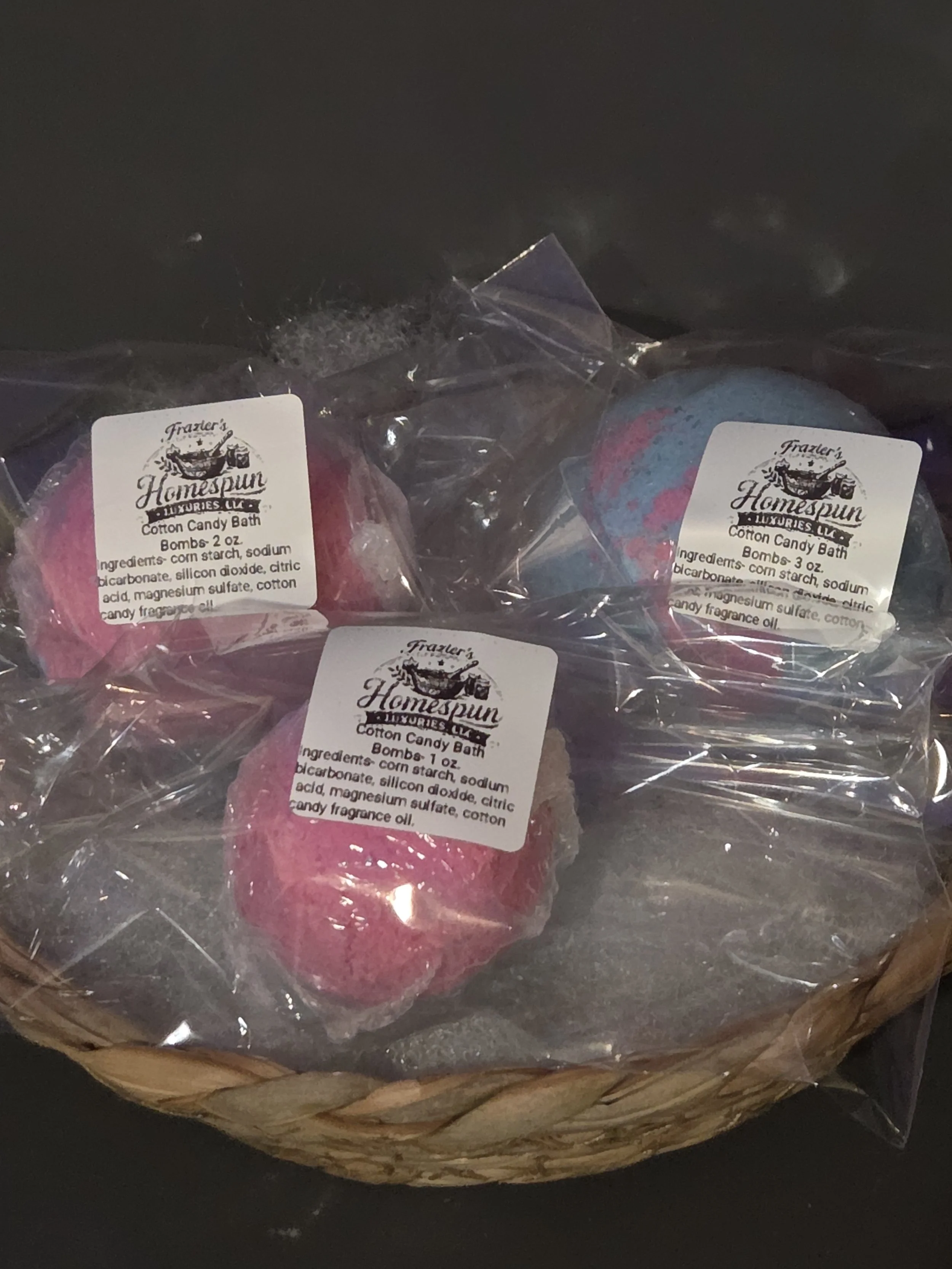 Cotton Candy Bath Bomb Set