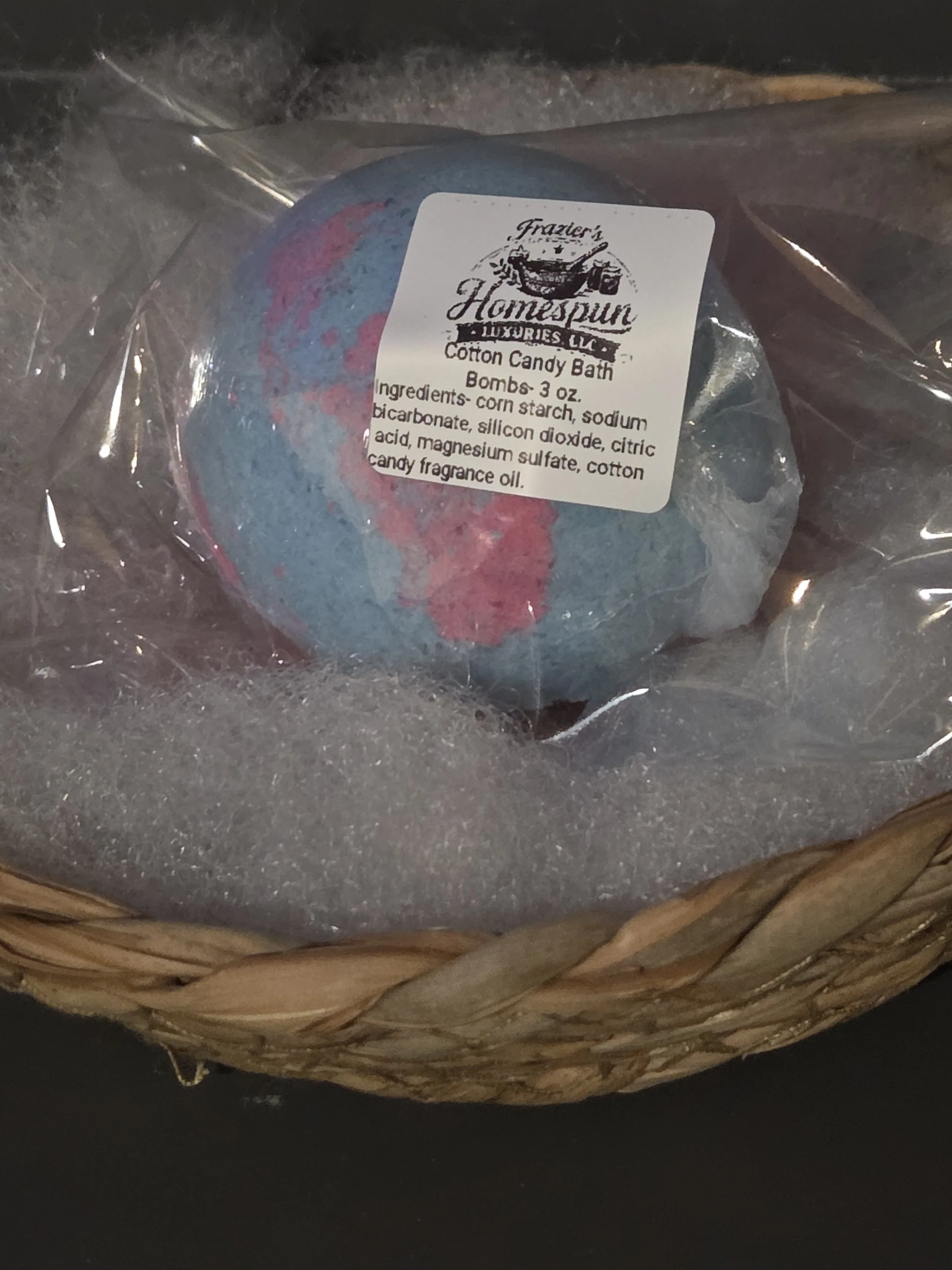 Cotton Candy 3 oz Bath Bomb